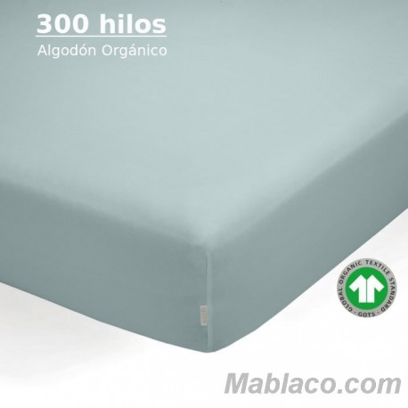 Sábana Bajera Hielo Satén 300 hilos 100% Algodón Orgánico