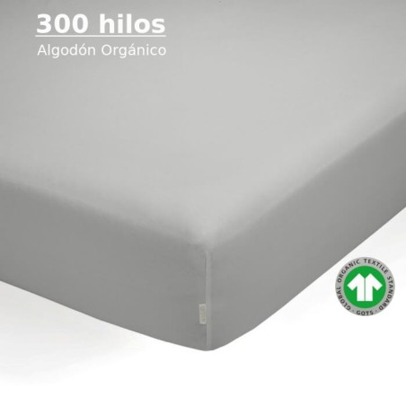 Sábana Bajera Perla Satén 300 hilos 100% Algodón Orgánico