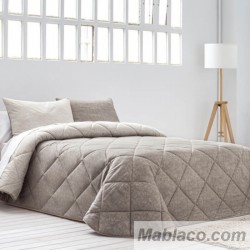 Edredón Comforter Lino Reversible Piedra