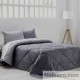 Edredón Comforter Lino Reversible Gris Antracita