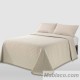 Colcha Jacquard Ecology N14 Motas Mora Beige