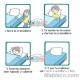 Instrucciones Saco Nórdico Emoji Rosa