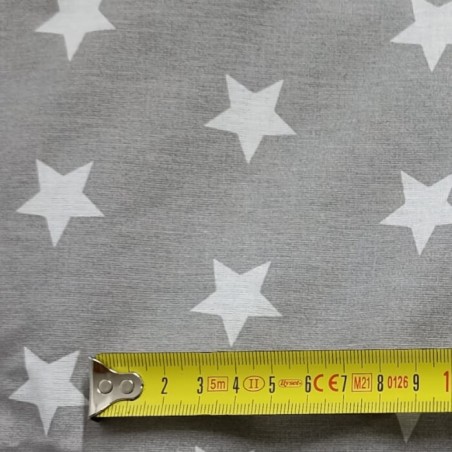 Detalles del tamaño  modelo Stars Blancas Fondo gris