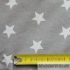 Detalles del tamaño modelo Saco Coralina Stars Blancas Fondo gris