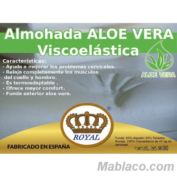 ▷ Almohada Viscoelástica Aloe Vera MUY BUEN PRECIO