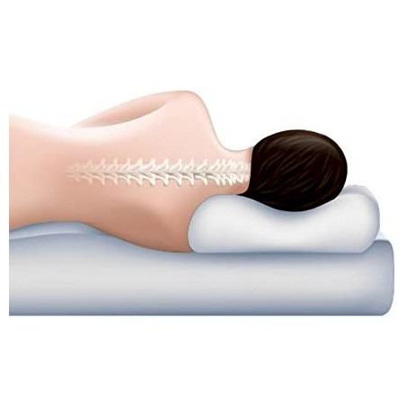 Posicion de la esplada del Nucleo de la almohada Viscoelastica Aloe Vera