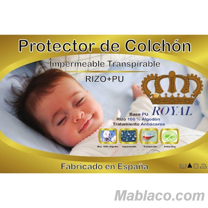 Protector De Colchón Impermeable Para Cuna De Bebe 60x120 Cm