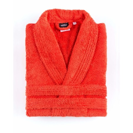 Albornoz Adulto Liso 100% Algodón Zoe Smoking Mandarina