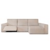 Funda Sofá Chaise Longue Relax Bielástica Jaz Eysa Brazo Largo derecha lino
