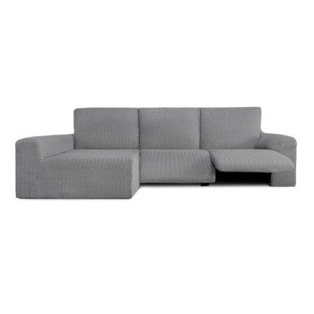 Funda Sofá Chaise Longue Relax Bielástica Jaz Eysa Brazo Largo izquierda gris