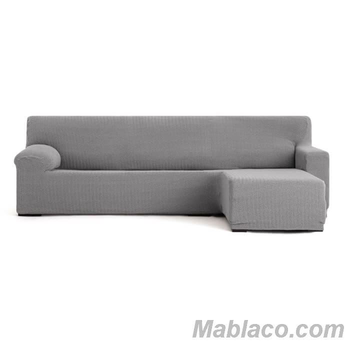 Funda Sofá Relax Chaise Longue Izquierdo Corto (250-360 cm) Gris Claro ROC