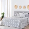 Colcha Jacquard Reversible Benidorm Gris