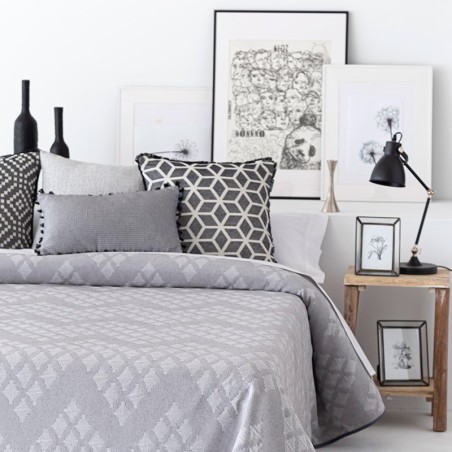 Colcha Jacquard Moncofar Taupe