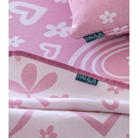 Colcha Jacquard Reversible Cala Rosa