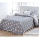 Colcha Jacquard Reversible Vuelo Gris