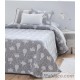 Colcha Jacquard Reversible Vuelo Gris