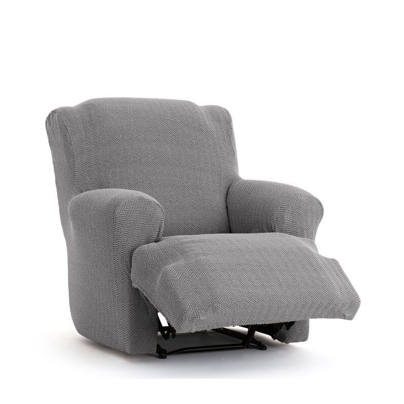 Funda de Sillón Relax Pies Juntos Bielástica Jaz color gris