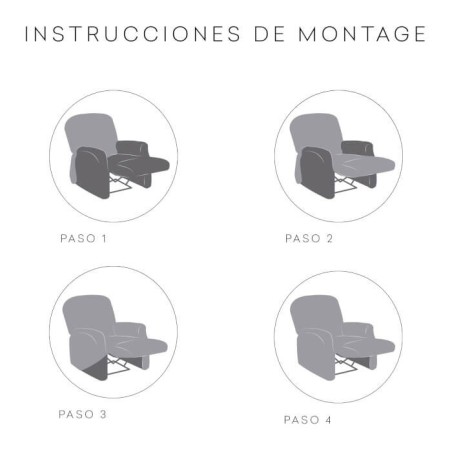 Colocación Funda de Sillón Relax Pies Juntos Bielástica Jaz