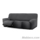Funda de Sofa Relax Bielástica Jaz 3 plazas color gris oscuro