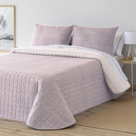 Colcha Bouti Lino Reversible Rosa Barcelo
