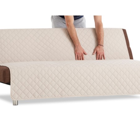 Colocación Cubre Sofá Cama Clic Clac Acolchado Paso 3