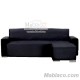 Cubre Chaise Longue Couch Cover Negro