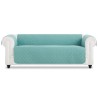 Cubre Sofá Chester Acolchado Couch Cover Aguamarina-Marfil