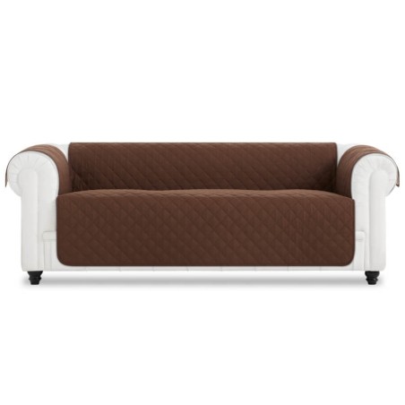 Cubre Sofá Chester Acolchado Couch Cover Marrón-Beige