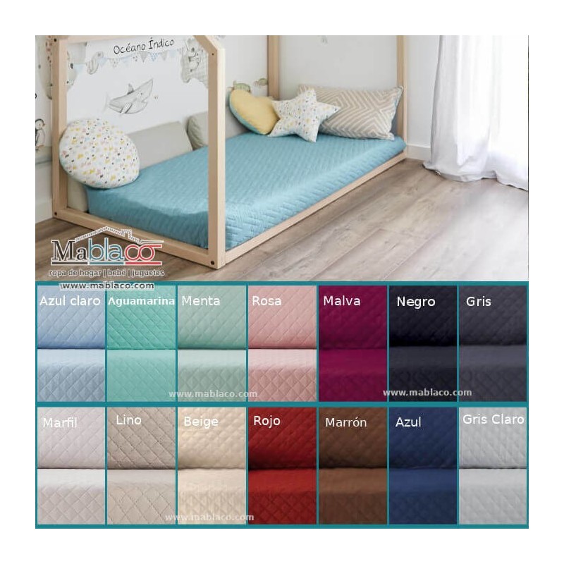 Colcha Bouti Liso Glaciar Teflon e Impermeable Maxicuna