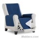 Cubre Sofá Acolchado Glaciar Azul Tamaño 1 plaza/sillón