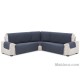 Cubre Sofá Rinconera Acolchado Reversible Gris