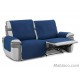 Cubre Sofa Acolchado Relax Geo Teflón Azul