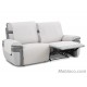 Cubre Sofa Acolchado Relax Geo Teflón Marfil