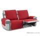 Cubre Sofa Acolchado Relax Geo Teflón Rojo