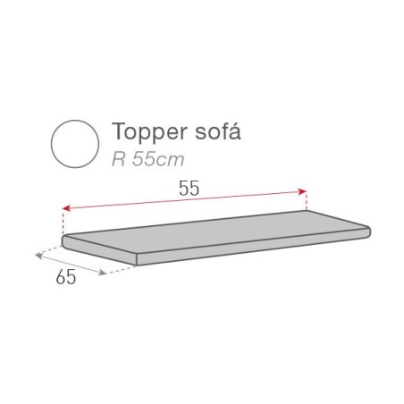 Medida Topper Geo 65x55 cm