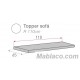 Medida Topper Geo 65x110 cm