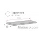 Medida Topper Geo 65x110 cm