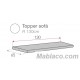 Medida Topper Geo 65x130 cm