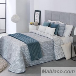 Colcha Jacquard Reversible Obey Gris Azulado Reig Marti