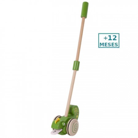 Arrastre palo Camaleón Classic World +12 meses Juguete madera - colores para niños