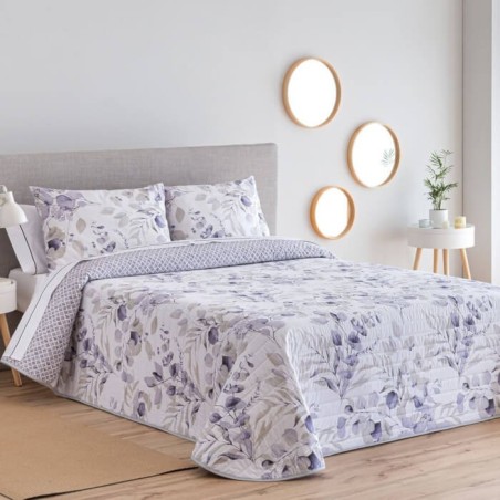 Colcha Bouti Celin Azul Reversible Percal 100% Algodón