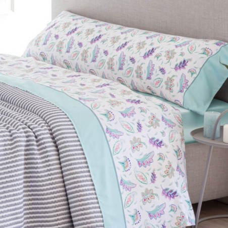 Juego de Sábanas Irina Percal 100% Algodón