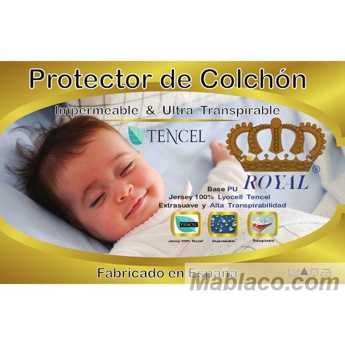 Protector Colchón 70x160 Tencel Royal® Laterales Impermeables