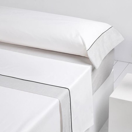 Juego de Sábanas Textura Perla Percal Algodón 200 hilos