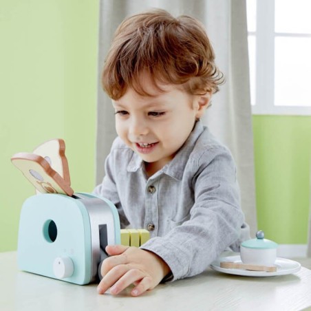 Jugando con la Tostadora Classic World +3 años Juguete madera