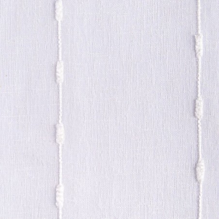 Cortina Visillo Liso Dubai con Ojales Blanco