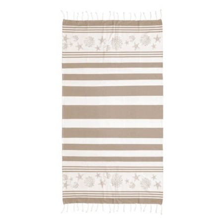 Fouta y Toalla de Playa Arrecife Beige Barcelo