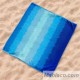 Toalla de Playa Extra Jacquard Terciopelo Upsun Azul 100% Algodón Egipcio