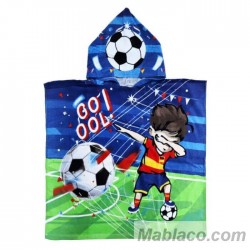 Poncho Infantil de Playa Football