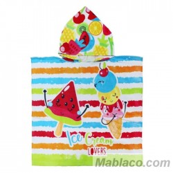 Poncho Infantil de Playa Fruitsun